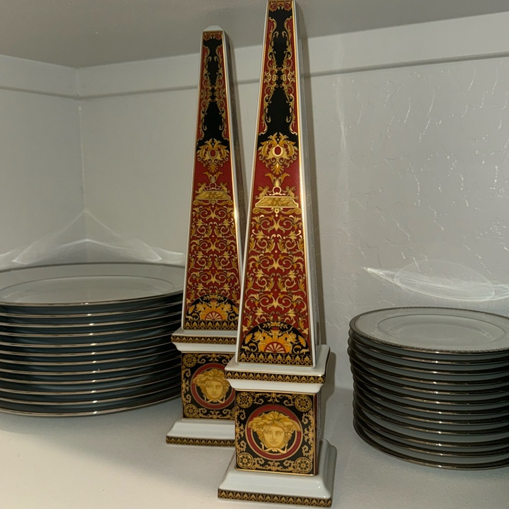 Versace Obelisks Set Of 2